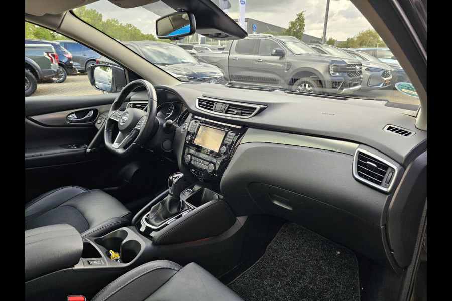 Nissan QASHQAI 1.2 Business Edition 115 pk Automaat | Led verlichting | Panoramadak | Half leder | 360 camera | Stoelverwarming | Trekhaak | Perfect onderhouden etc.