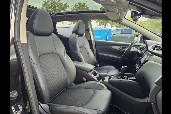 Nissan QASHQAI 1.2 Business Edition 115 pk Automaat | Led verlichting | Panoramadak | Half leder | 360 camera | Stoelverwarming | Trekhaak | Perfect onderhouden etc.