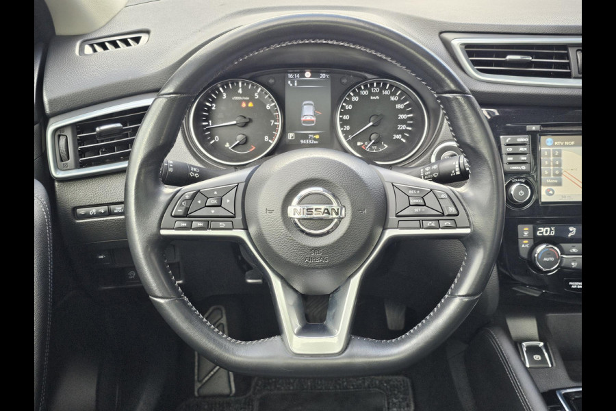 Nissan QASHQAI 1.2 Business Edition 115 pk Automaat | Led verlichting | Panoramadak | Half leder | 360 camera | Stoelverwarming | Trekhaak | Perfect onderhouden etc.