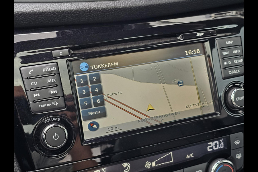 Nissan QASHQAI 1.2 Business Edition 115 pk Automaat | Led verlichting | Panoramadak | Half leder | 360 camera | Stoelverwarming | Trekhaak | Perfect onderhouden etc.