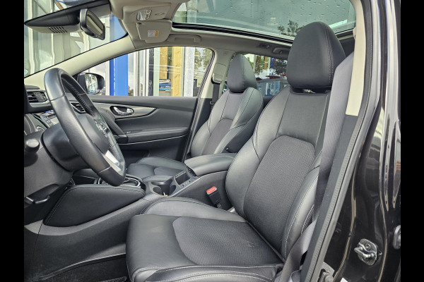 Nissan QASHQAI 1.2 Business Edition 115 pk Automaat | Led verlichting | Panoramadak | Half leder | 360 camera | Stoelverwarming | Trekhaak | Perfect onderhouden etc.