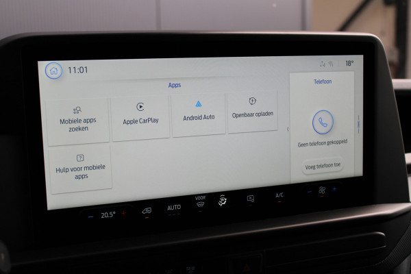 Ford E-Transit Cust. 340 L2H1 Trend 65 kWh 136pk - Trekhaak - Camera - LED - Carplay - Grootlicht Assist - Rijklaar