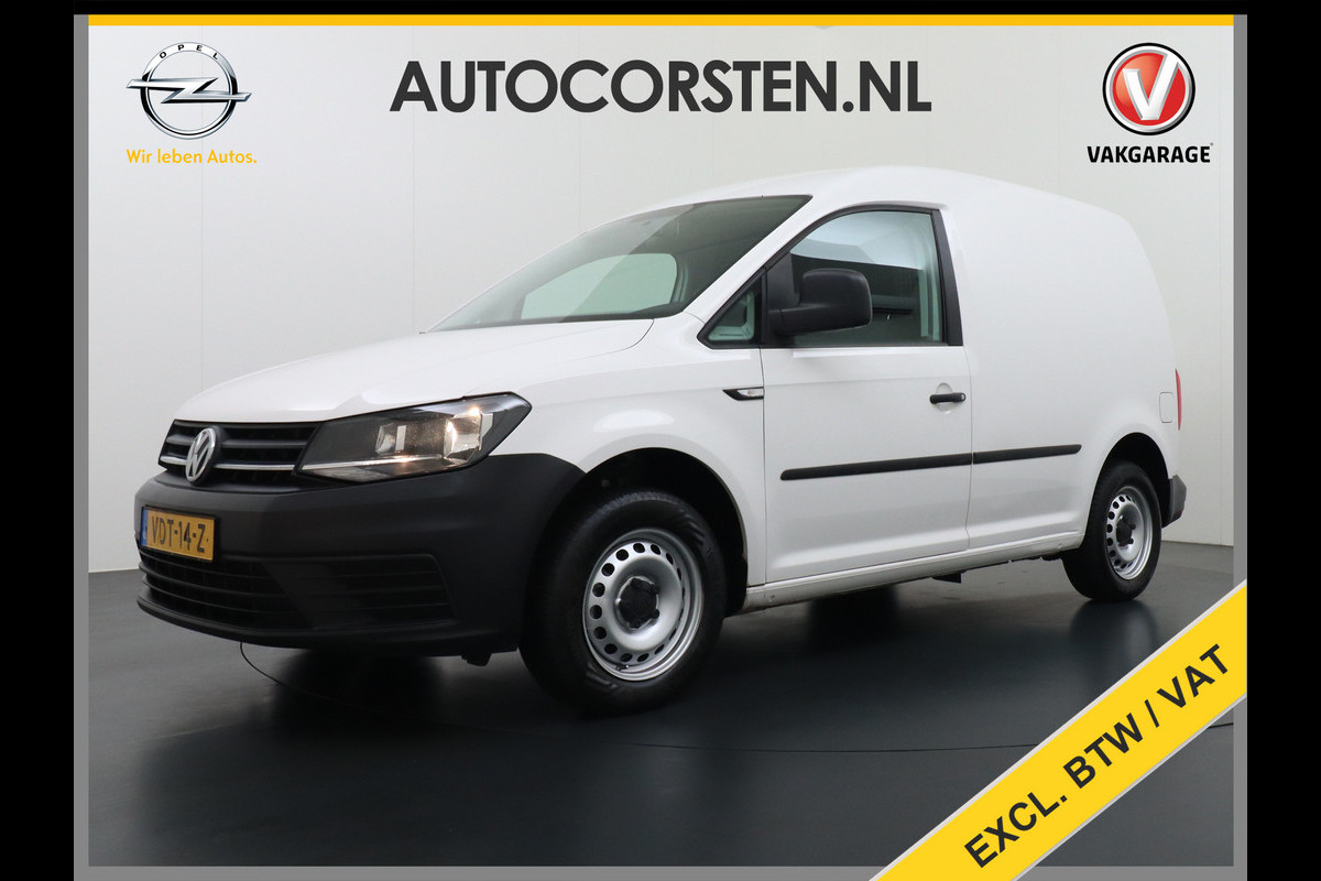 Volkswagen Caddy 2.0TDI L1H1 BMT Airco Navi App Connect Discover Media Pdc Trendline Schuifdeur Betonplex Vloer Inbouwkast Euro 6