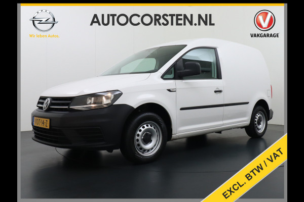 Volkswagen Caddy 2.0TDI L1H1 BMT Airco Navi App Connect Discover Media Pdc Trendline Schuifdeur Betonplex Vloer Inbouwkast Euro 6