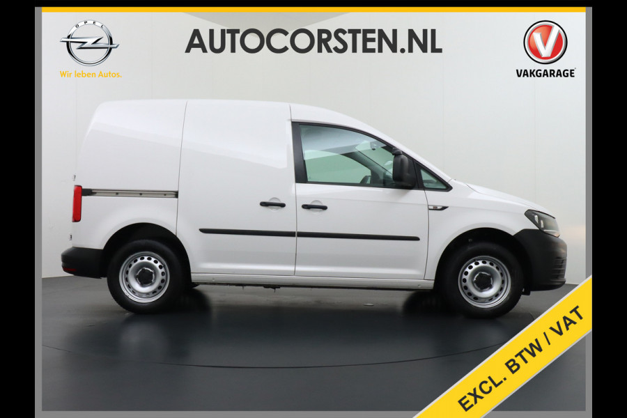 Volkswagen Caddy 2.0TDI L1H1 BMT Airco Navi App Connect Discover Media Pdc Trendline Schuifdeur Betonplex Vloer Inbouwkast Euro 6