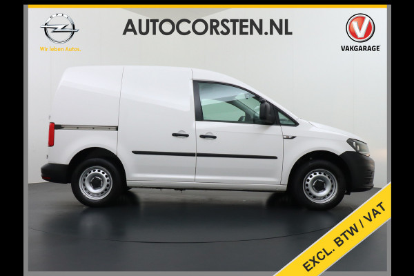 Volkswagen Caddy 2.0TDI L1H1 BMT Airco Navi App Connect Discover Media Pdc Trendline Schuifdeur Betonplex Vloer Inbouwkast Euro 6