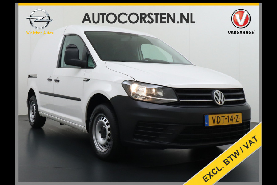 Volkswagen Caddy 2.0TDI L1H1 BMT Airco Navi App Connect Discover Media Pdc Trendline Schuifdeur Betonplex Vloer Inbouwkast Euro 6