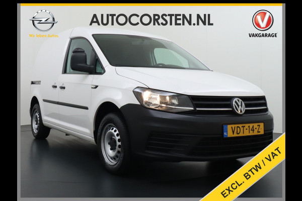 Volkswagen Caddy 2.0TDI L1H1 BMT Airco Navi App Connect Discover Media Pdc Trendline Schuifdeur Betonplex Vloer Inbouwkast Euro 6