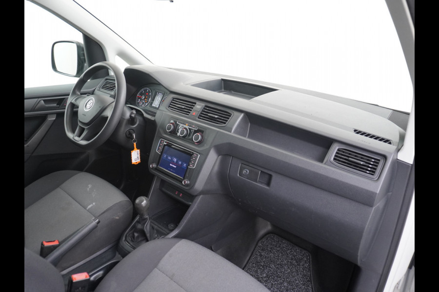 Volkswagen Caddy 2.0TDI L1H1 BMT Airco Navi App Connect Discover Media Pdc Trendline Schuifdeur Betonplex Vloer Inbouwkast Euro 6
