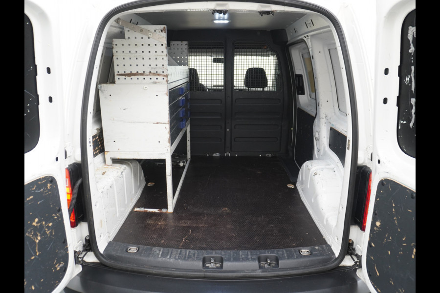 Volkswagen Caddy 2.0TDI L1H1 BMT Airco Navi App Connect Discover Media Pdc Trendline Schuifdeur Betonplex Vloer Inbouwkast Euro 6