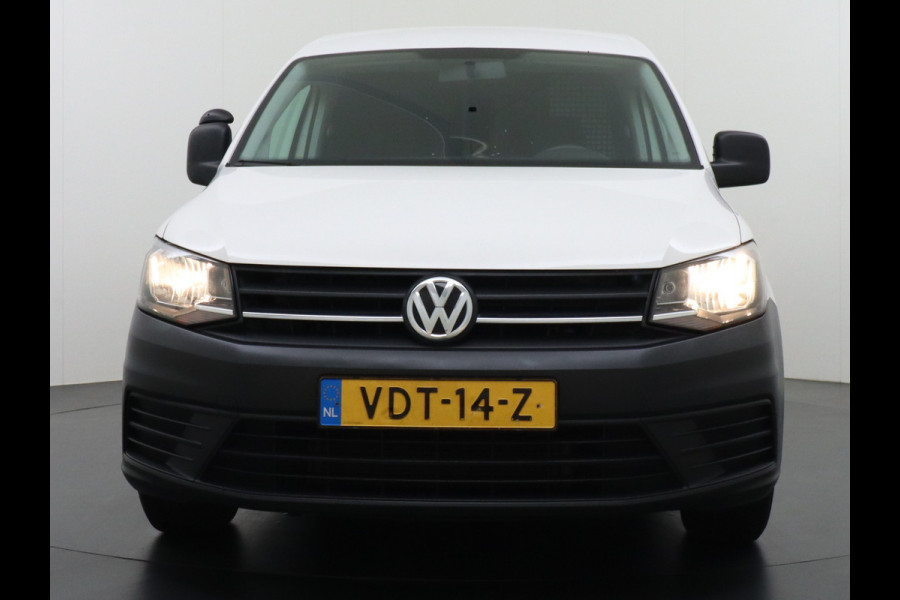 Volkswagen Caddy 2.0TDI L1H1 BMT Airco Navi App Connect Discover Media Pdc Trendline Schuifdeur Betonplex Vloer Inbouwkast Euro 6