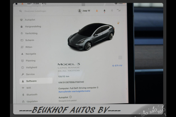 Tesla Model 3 Long Range AWD 75 kWh Trekhaak Soh 92.3% Leer