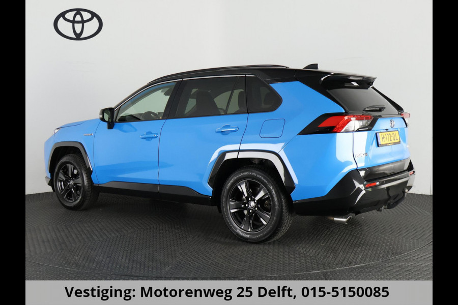 Toyota RAV4 2.5 HYBRID BI-TONE PACK AUTOMAAT GARANTIE 2030* TREKHAAK. ALARM.CYAAN BITONE METALLIC!