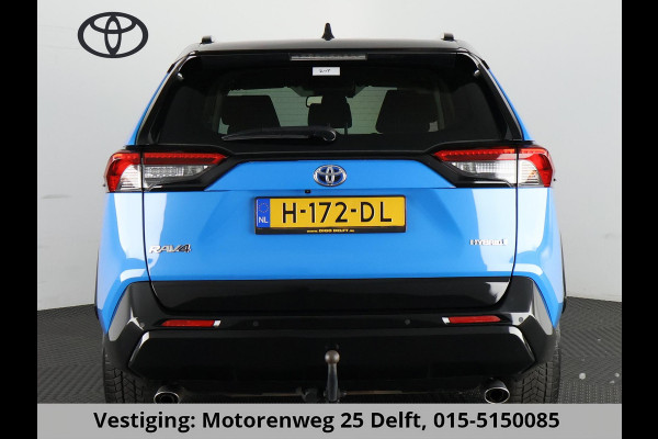 Toyota RAV4 2.5 HYBRID BI-TONE PACK AUTOMAAT GARANTIE 2030* TREKHAAK. ALARM.CYAAN BITONE METALLIC!