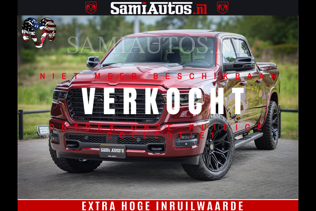 Dodge Ram 1500 Laramie Sport | 420HP 636NM | Stoere Sport en indrukwekkende kleur | Comfortabele Dubbele Cabine met Royale 5 Zitplaatsen | Nu Leverbaar uit Voorraad | Voorraad Nr 2218 - 3854 Dodge Ram 1500 Laramie Sport | 420HP 636NM | Stoere Sport en indrukwekkende kleur | Comfortabele Dubbele Cabine met Royale 5 Zitplaatsen | Nu Leverbaar uit Voorraad | Voorraad Nr 2218 - 3854
