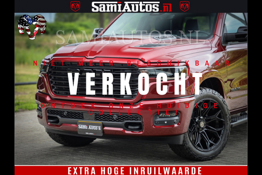 Dodge Ram 1500 Laramie Sport | 420HP 636NM | Stoere Sport en indrukwekkende kleur | Comfortabele Dubbele Cabine met Royale 5 Zitplaatsen | Nu Leverbaar uit Voorraad | Voorraad Nr 2218 - 3854