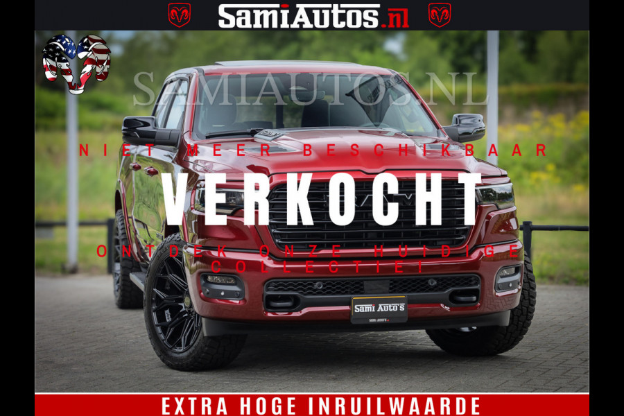 Dodge Ram 1500 Laramie Sport | 420HP 636NM | Stoere Sport en indrukwekkende kleur | Comfortabele Dubbele Cabine met Royale 5 Zitplaatsen | Nu Leverbaar uit Voorraad | Voorraad Nr 2218 - 3854