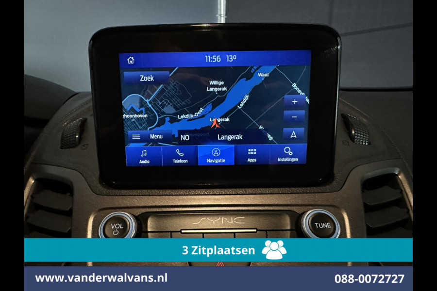Ford Transit Connect 1.5 EcoBlue 100pk L1H1 Euro6 Airco | 3-Zits | Camera | Navigatie | LED | Cruisecontrol | Verwarmde voorruit Stoelverwarming, Trekhaak, Parkeersensoren, Bijrijdersbank