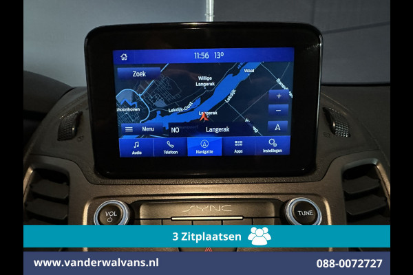 Ford Transit Connect 1.5 EcoBlue 100pk L1H1 Euro6 Airco | 3-Zits | Camera | Navigatie | LED | Cruisecontrol | Verwarmde voorruit Stoelverwarming, Trekhaak, Parkeersensoren, Bijrijdersbank