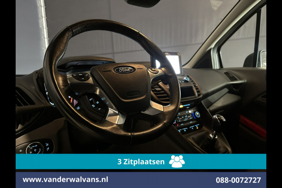 Ford Transit Connect 1.5 EcoBlue 100pk L1H1 Euro6 Airco | 3-Zits | Camera | Navigatie | LED | Cruisecontrol | Verwarmde voorruit Stoelverwarming, Trekhaak, Parkeersensoren, Bijrijdersbank