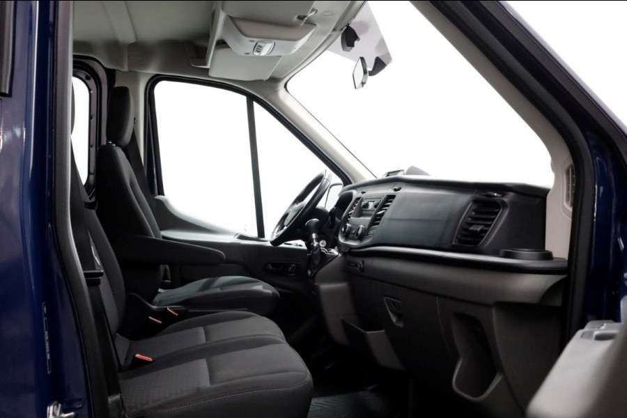 Ford Transit 350 2.0 TDCI 130pk 4x4 L3H1 Trend D.C. Open laadbak met huif 06-2021