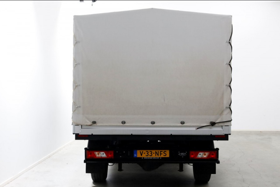 Ford Transit 350 2.0 TDCI 130pk 4x4 L3H1 Trend D.C. Open laadbak met huif 06-2021