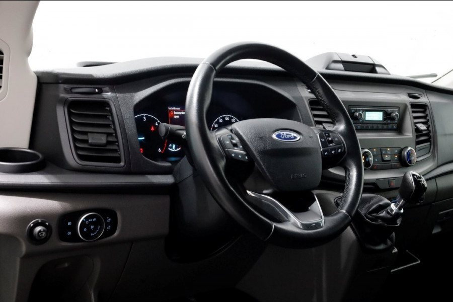 Ford Transit 350 2.0 TDCI 130pk 4x4 L3H1 Trend D.C. Open laadbak met huif 06-2021