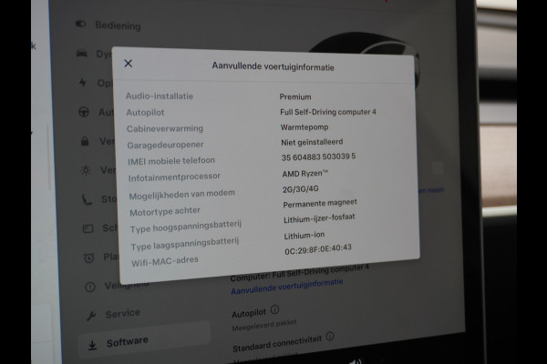 Tesla Model Y RWD 58kWh LFP Warmtepomp Leder Panoramadak Navi Ecc Led Stoel+Stuurverwarming AMD Ryzen™ Processor Elektrisch Verstelbare Stoelen + Memory Keyless Origineel Nederlandse Auto Fabrieksgarantie 23-8-'24/80.000km Garantie op Accu 23-8-'32/160.000km