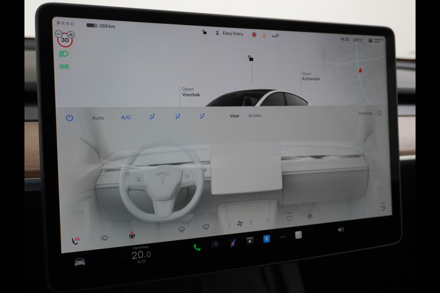 Tesla Model Y RWD 58kWh LFP Warmtepomp Leder Panoramadak Navi Ecc Led Stoel+Stuurverwarming AMD Ryzen™ Processor Elektrisch Verstelbare Stoelen + Memory Keyless Origineel Nederlandse Auto Fabrieksgarantie 23-8-'24/80.000km Garantie op Accu 23-8-'32/160.000km