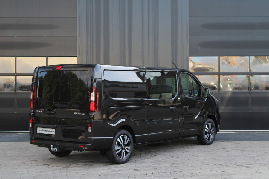 Renault Trafic 2.0 Blue dCi 170pk T29 L2H1 Extra DC - 2x Schuifdeur - Carplay - LED - Blind Spot - Navigatie - Camera - Trekhaak - Stoelverwarm Renault Trafic 2.0 Blue dCi 170pk T29 L2H1 Extra DC - 2x Schuifdeur - Carplay - LED - Blind Spot - Navigatie - Camera - Trekhaak - Stoelverwarm