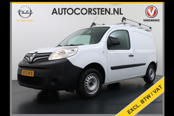 Renault Kangoo 1.5DCi 75 Airco Navi Trekhaak Cruise Control Pdc Energy Comfort Schuifdeur met Raam Imperiaal Betonplex Vloer Wandbetimmering Tussenwand Euro 6 100% Dealeronderhouden 1e Eigenaar