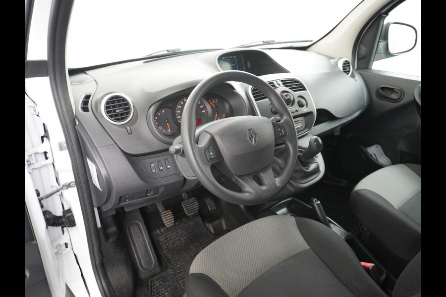 Renault Kangoo 1.5DCi 75 Airco Navi Trekhaak Cruise Control Pdc Energy Comfort Schuifdeur met Raam Imperiaal Betonplex Vloer Wandbetimmering Tussenwand Euro 6 100% Dealeronderhouden 1e Eigenaar