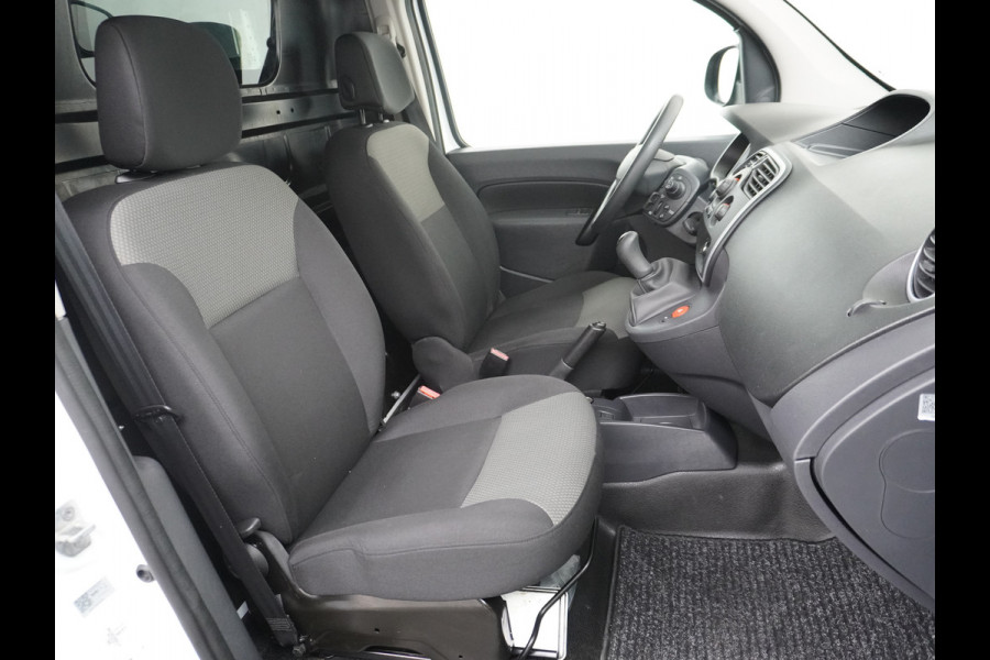 Renault Kangoo 1.5DCi 75 Airco Navi Trekhaak Cruise Control Pdc Energy Comfort Schuifdeur met Raam Imperiaal Betonplex Vloer Wandbetimmering Tussenwand Euro 6 100% Dealeronderhouden 1e Eigenaar