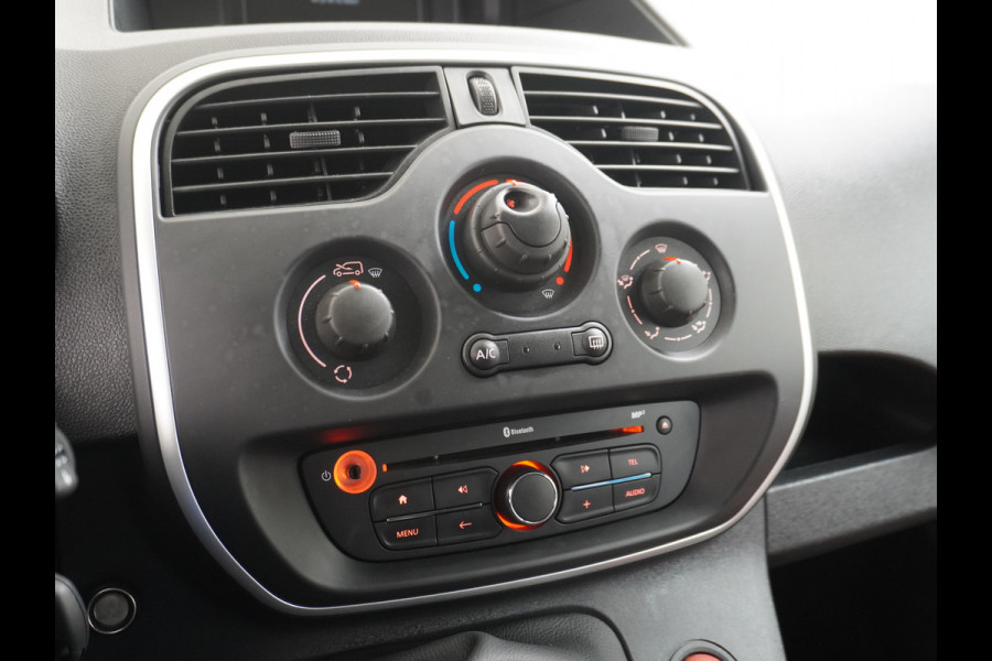 Renault Kangoo 1.5DCi 75 Airco Navi Trekhaak Cruise Control Pdc Energy Comfort Schuifdeur met Raam Imperiaal Betonplex Vloer Wandbetimmering Tussenwand Euro 6 100% Dealeronderhouden 1e Eigenaar
