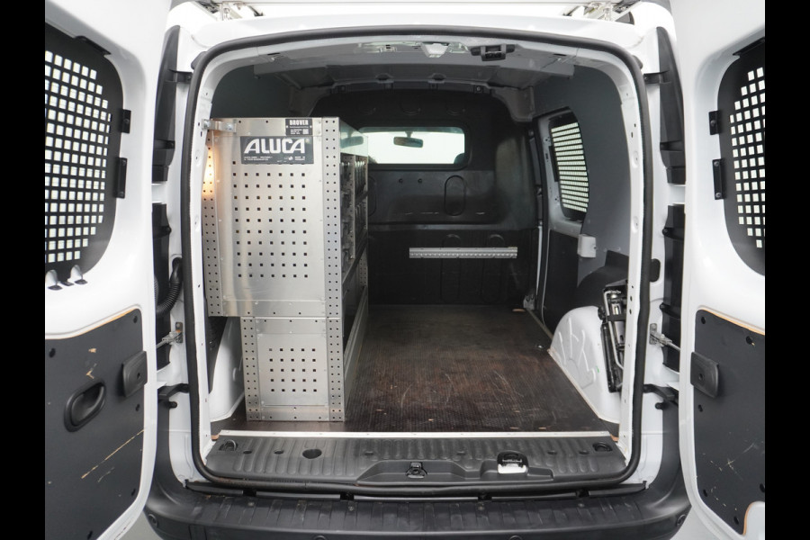 Renault Kangoo 1.5DCi 75 Airco Navi Trekhaak Cruise Control Pdc Energy Comfort Schuifdeur met Raam Imperiaal Betonplex Vloer Wandbetimmering Tussenwand Euro 6 100% Dealeronderhouden 1e Eigenaar