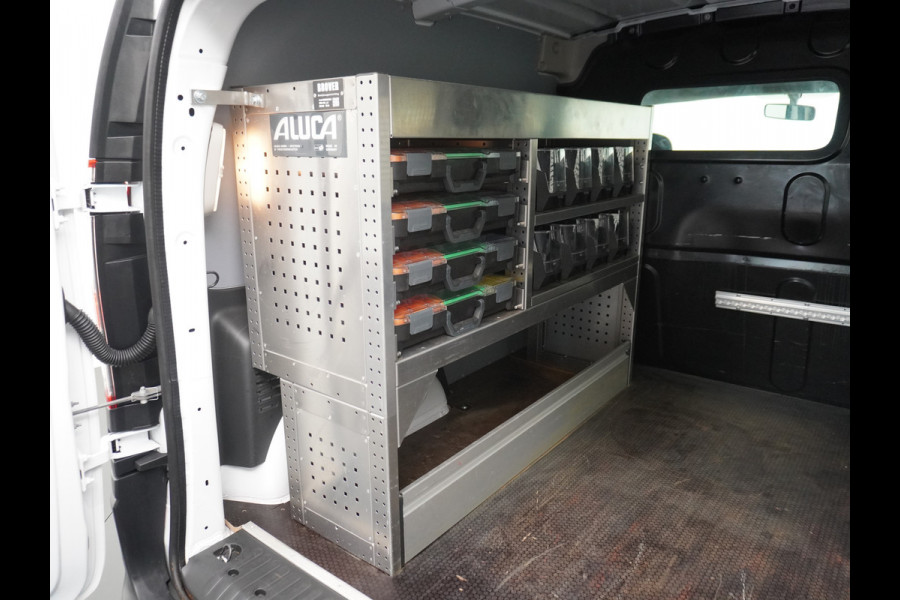 Renault Kangoo 1.5DCi 75 Airco Navi Trekhaak Cruise Control Pdc Energy Comfort Schuifdeur met Raam Imperiaal Betonplex Vloer Wandbetimmering Tussenwand Euro 6 100% Dealeronderhouden 1e Eigenaar