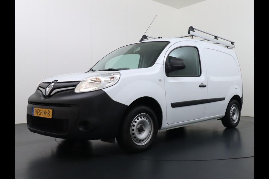 Renault Kangoo 1.5DCi 75 Airco Navi Trekhaak Cruise Control Pdc Energy Comfort Schuifdeur met Raam Imperiaal Betonplex Vloer Wandbetimmering Tussenwand Euro 6 100% Dealeronderhouden 1e Eigenaar