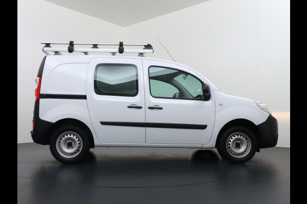 Renault Kangoo 1.5DCi 75 Airco Navi Trekhaak Cruise Control Pdc Energy Comfort Schuifdeur met Raam Imperiaal Betonplex Vloer Wandbetimmering Tussenwand Euro 6 100% Dealeronderhouden 1e Eigenaar