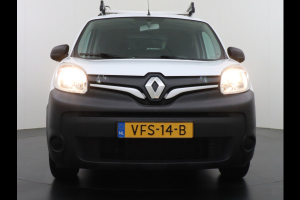 Renault Kangoo 1.5DCi 75 Airco Navi Trekhaak Cruise Control Pdc Energy Comfort Schuifdeur met Raam Imperiaal Betonplex Vloer Wandbetimmering Tussenwand Euro 6 100% Dealeronderhouden 1e Eigenaar