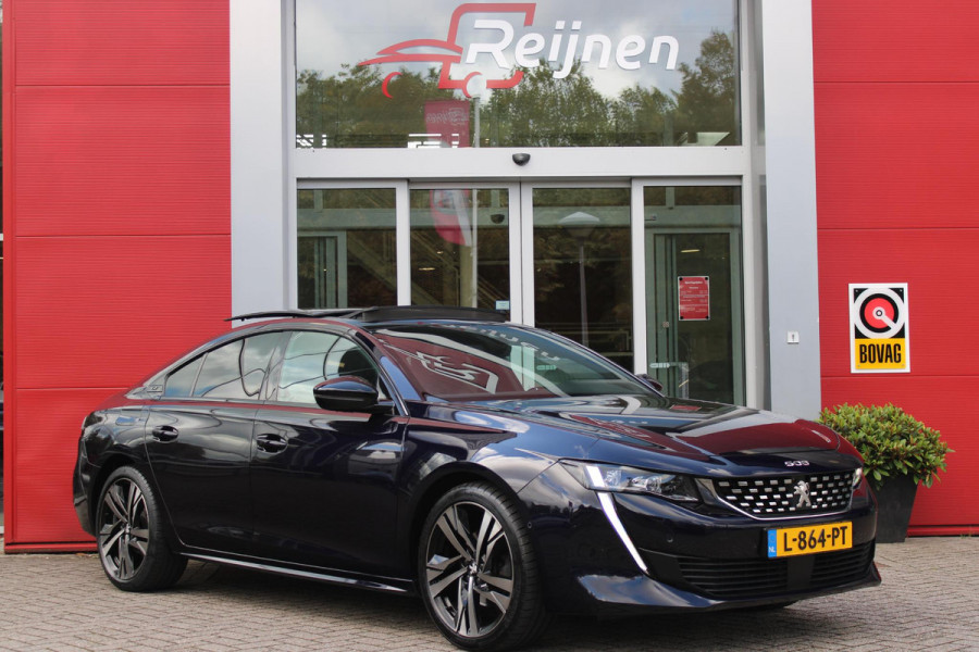 Peugeot 508 1.6 180PK GT AUTOMAAT | PANORAMISCH SCHUIF/ KANTELDAK | FULL LED KOPLAMPEN | 19" AUGUSTA LICHTMETALEN VELGEN | APPLE CARPLAY / ANDROID AUTO | CAMERA VOOR / ACHTER | PARKEERHULP VOOR / ACHTER | DODOHOEK DETECTIE | KEYLESS ENTRY / START | EXTRA GETINTE RUITEN ACHTER | HALF LEDER / ALCANTARA | COMFORT STOELEN | STOELVERWARMING | FOCAL PREMIUM AUDIO | NAVIGATIE | ELEKTRISCH BEDIENBARE ACHTERKLEP | ADAPTIVE CRUISE CONTROL |  8 TRAPS AUTOMAAT MET SCHAKELFLIPPERS | DONKERE HEMELBEKLEDING |