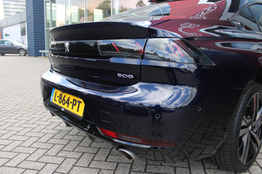 Peugeot 508 1.6 180PK GT AUTOMAAT | PANORAMISCH SCHUIF/ KANTELDAK | FULL LED KOPLAMPEN | 19" AUGUSTA LICHTMETALEN VELGEN | APPLE CARPLAY / ANDROID AUTO | CAMERA VOOR / ACHTER | PARKEERHULP VOOR / ACHTER | DODOHOEK DETECTIE | KEYLESS ENTRY / START | EXTRA GETINTE RUITEN ACHTER | HALF LEDER / ALCANTARA | COMFORT STOELEN | STOELVERWARMING | FOCAL PREMIUM AUDIO | NAVIGATIE | ELEKTRISCH BEDIENBARE ACHTERKLEP | ADAPTIVE CRUISE CONTROL |  8 TRAPS AUTOMAAT MET SCHAKELFLIPPERS | DONKERE HEMELBEKLEDING |