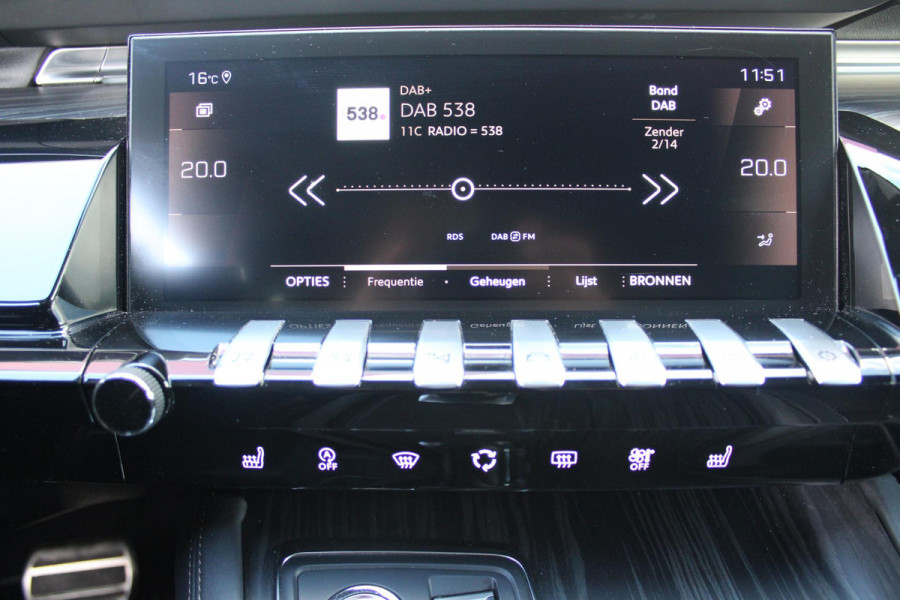 Peugeot 508 1.6 180PK GT AUTOMAAT | PANORAMISCH SCHUIF/ KANTELDAK | FULL LED KOPLAMPEN | 19" AUGUSTA LICHTMETALEN VELGEN | APPLE CARPLAY / ANDROID AUTO | CAMERA VOOR / ACHTER | PARKEERHULP VOOR / ACHTER | DODOHOEK DETECTIE | KEYLESS ENTRY / START | EXTRA GETINTE RUITEN ACHTER | HALF LEDER / ALCANTARA | COMFORT STOELEN | STOELVERWARMING | FOCAL PREMIUM AUDIO | NAVIGATIE | ELEKTRISCH BEDIENBARE ACHTERKLEP | ADAPTIVE CRUISE CONTROL |  8 TRAPS AUTOMAAT MET SCHAKELFLIPPERS | DONKERE HEMELBEKLEDING |