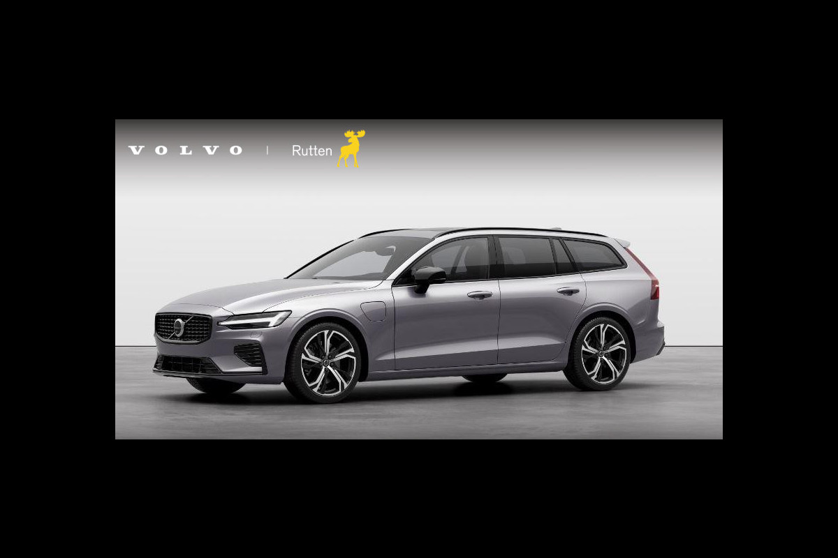 Volvo V60 T6 350PK Automaat Plug-in hybrid AWD Ultra Dark / Panoramadak / Napa leder / Open grid textiel / Extra getint glas / 19 5-Triple spaaks velgen / Harman Kardon