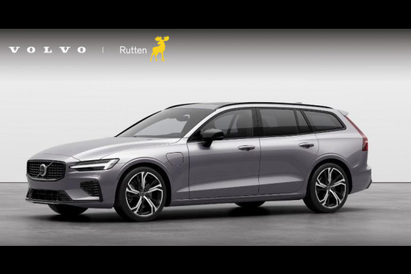 Volvo V60 T6 350PK Automaat Plug-in hybrid AWD Ultra Dark / Panoramadak / Napa leder / Open grid textiel / Extra getint glas / 19 5-Triple spaaks velgen / Harman Kardon