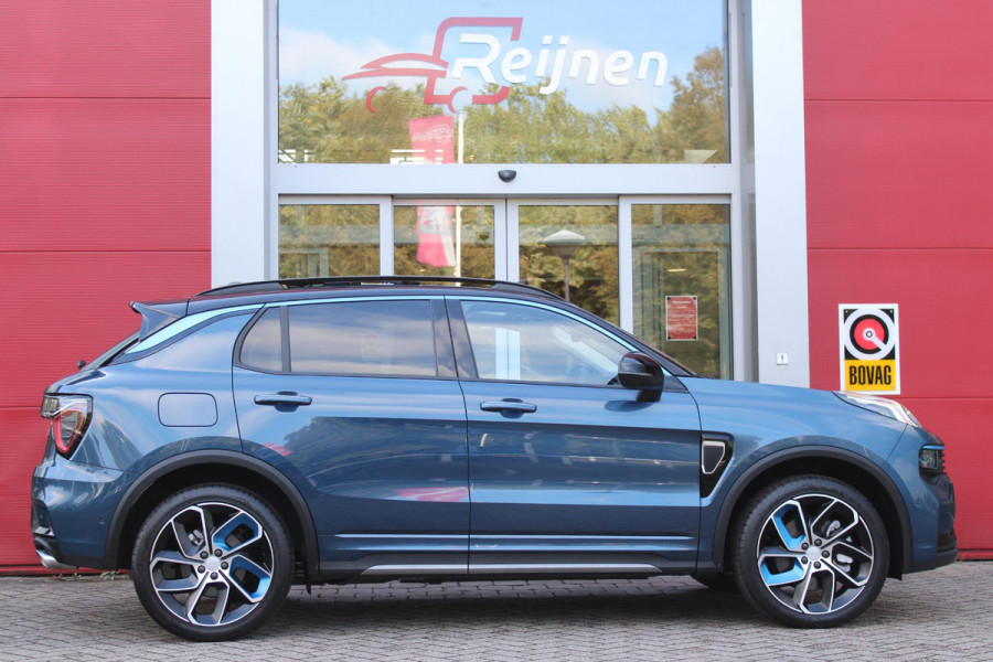 Lynk & Co 01 1.5 261PK PHEV | PANORAMA SCHUIF / KANTELDAK | INFINTY AUDIO | DODEHOEK DETECTIE | NAVIGATIE | DASHBOARD CAMERA | ELEKTRISCHE STOELVERSTELLING MET GEHEUGEN FUNCTIE | DAB+ RADIO | DRAADLOZE APPLE CARPLAY/ANDROID AUTO | DRAADLOZE TELEFOONLADER | ELEKTRISCH BEDIENBARE ACHTERKLEP | STOEL VERWARMING | 360° CAMERA | DODEHOEK DETECTIE | ZWARTE HEMEL BEKLEDING | KEYLESS ENTRY/START | 20" LICHTMETALEN VELGEN |