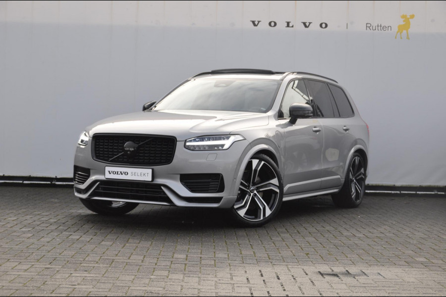 Volvo XC90 T8 455PK Automaat Plug-in Hybrid AWD Ultimate Dark HEICO / Luchtvering / Panoramisch schuif en kantel dak / Head-Up Display / Google Services / Adaptieve Cruise Control / Harman Kardon Audio/