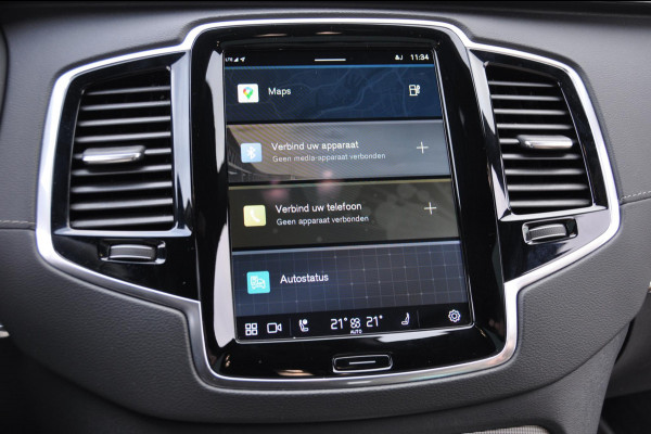 Volvo XC90 T8 455PK Automaat Plug-in Hybrid AWD Ultimate Dark HEICO / Luchtvering / Panoramisch schuif en kantel dak / Head-Up Display / Google Services / Adaptieve Cruise Control / Harman Kardon Audio/