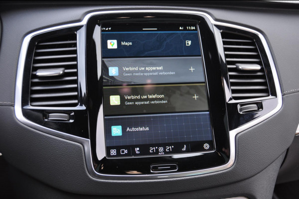 Volvo XC90 T8 455PK Automaat Plug-in Hybrid AWD Ultimate Dark HEICO / Luchtvering / Panoramisch schuif en kantel dak / Head-Up Display / Google Services / Adaptieve Cruise Control / Harman Kardon Audio/