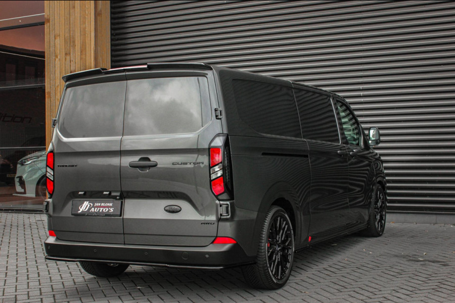 Ford Transit Custom 320 2.0 TDCI L2H1 170PK AWD 4X4 JB-EDITION / 3-ZITS / DRIVERS PACK / NAVIGATIE / FULL BLACK / BPM VRIJ / APPLE