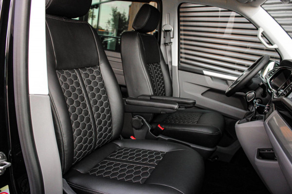Volkswagen Transporter 2.0 TDI L2H1 150PK DIRECT RIJDEN BULLI SPECIAL / LEDEREN BEKLEDING / DUBBEL CABINE / NAVIGATIE / ACTIVE